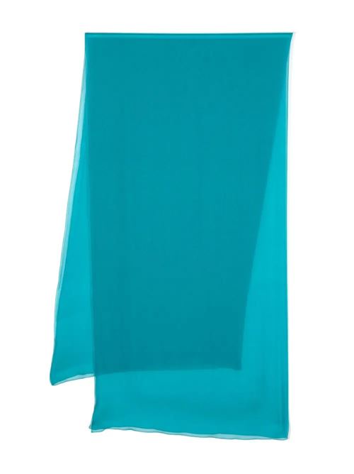 Blue silk chiffon crepe scarf Alberta Ferretti | AF330116140370